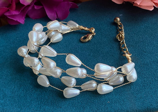 Pearl drop bracelet