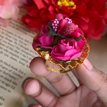 Handmade flower rings