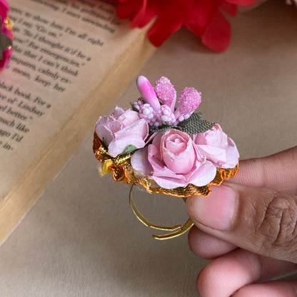 Handmade flower rings