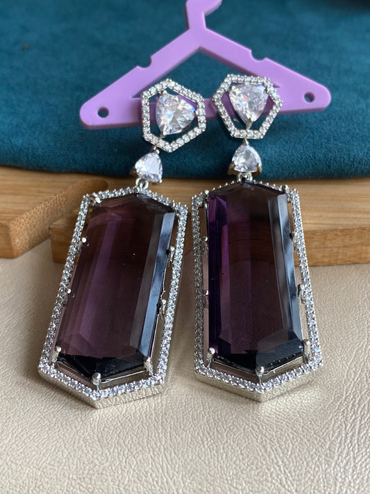 Violet Swarovski hangings