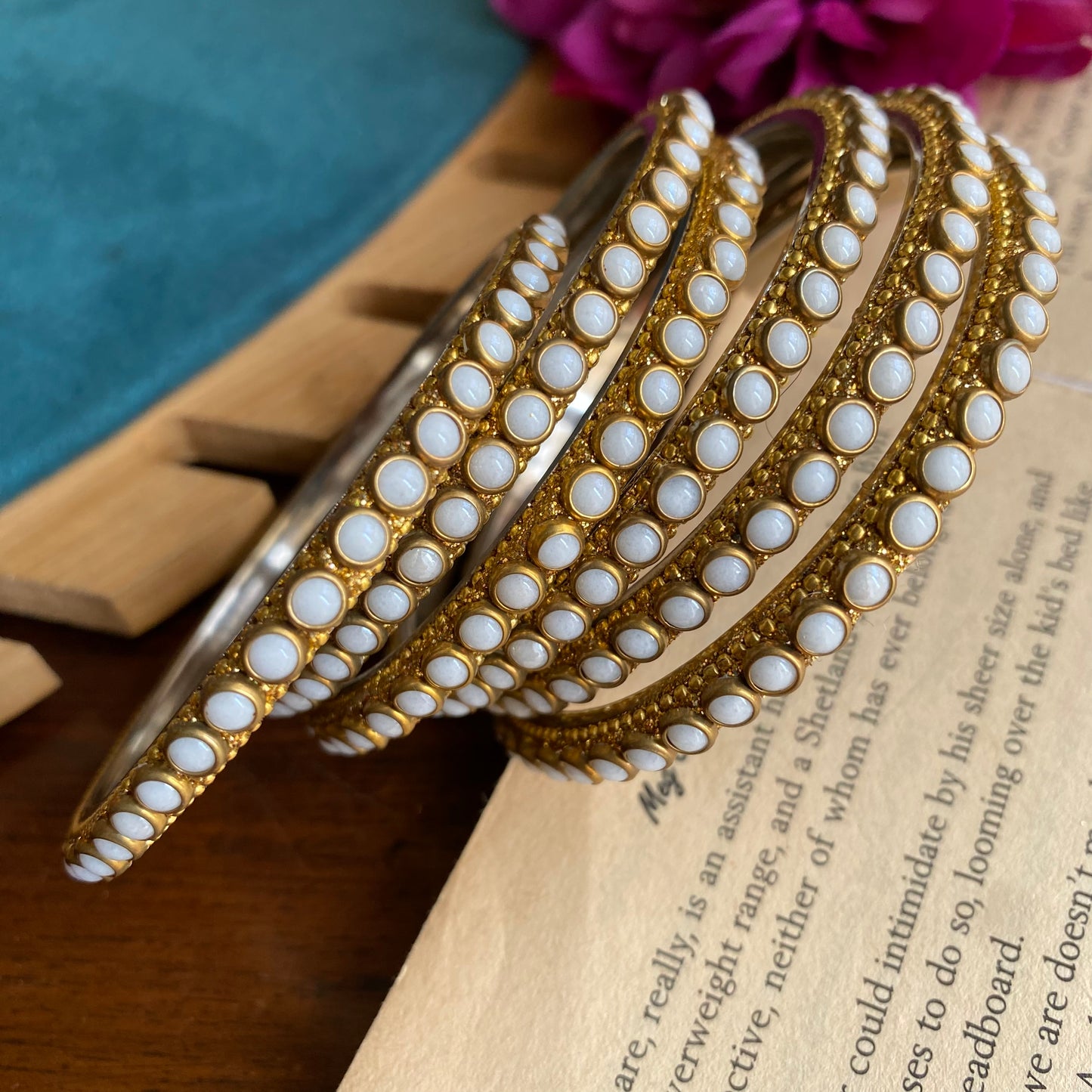 Mishti pearl bangles