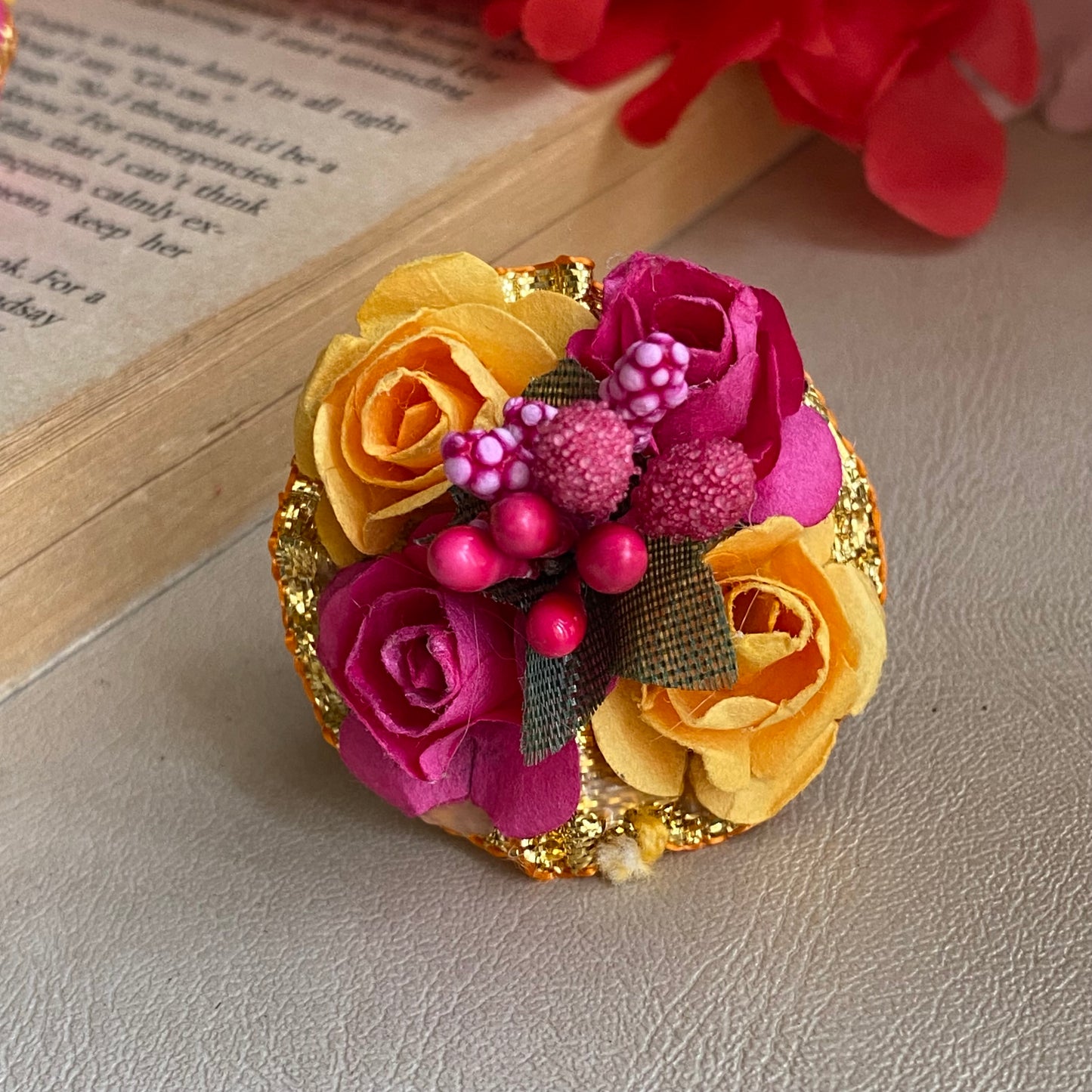 Handmade flower rings