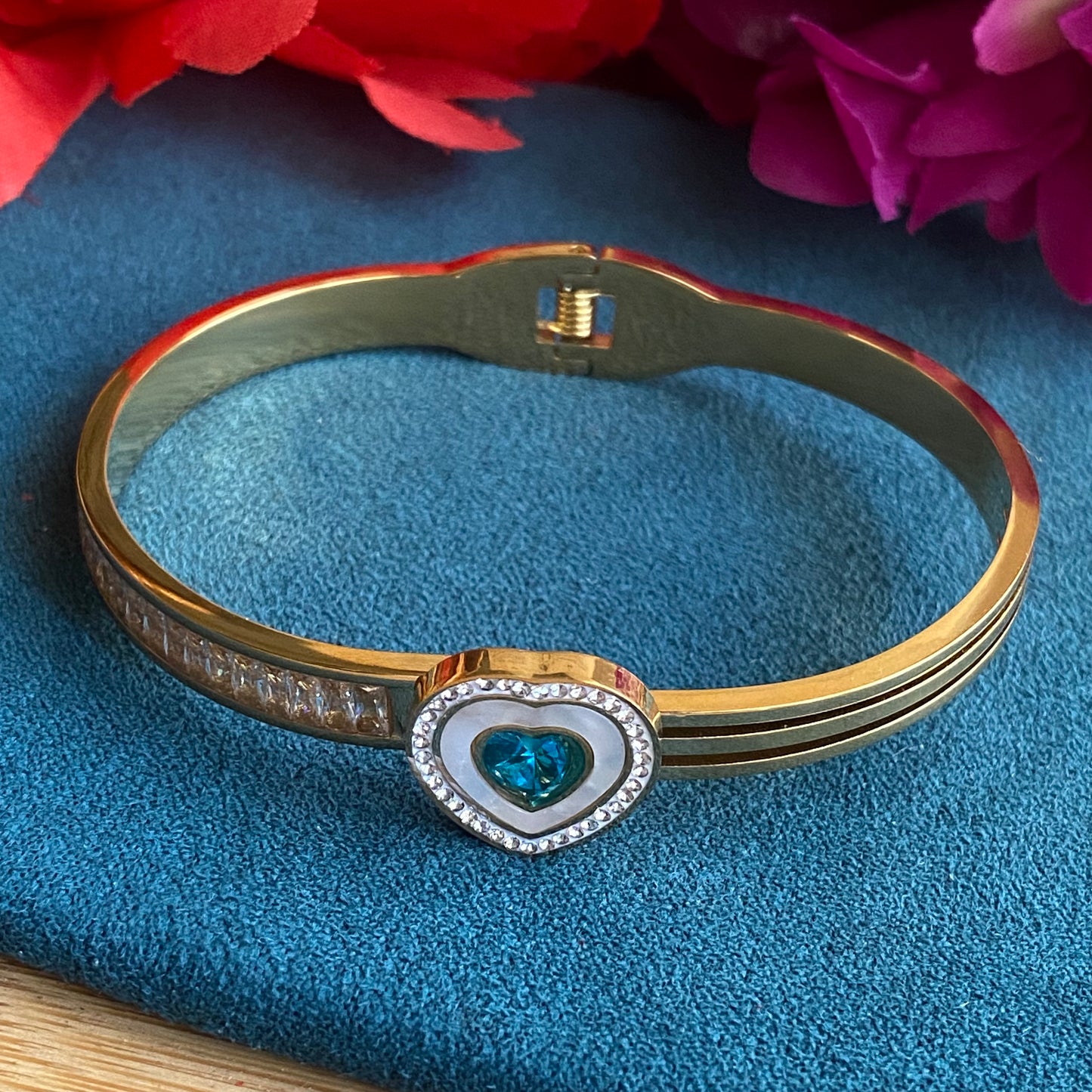 Aqua Heart bangle