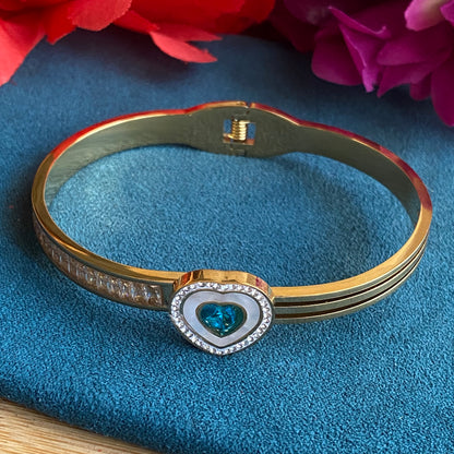 Aqua Heart bangle