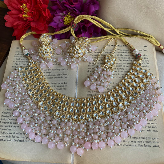 Mishika choker (Baby pink)