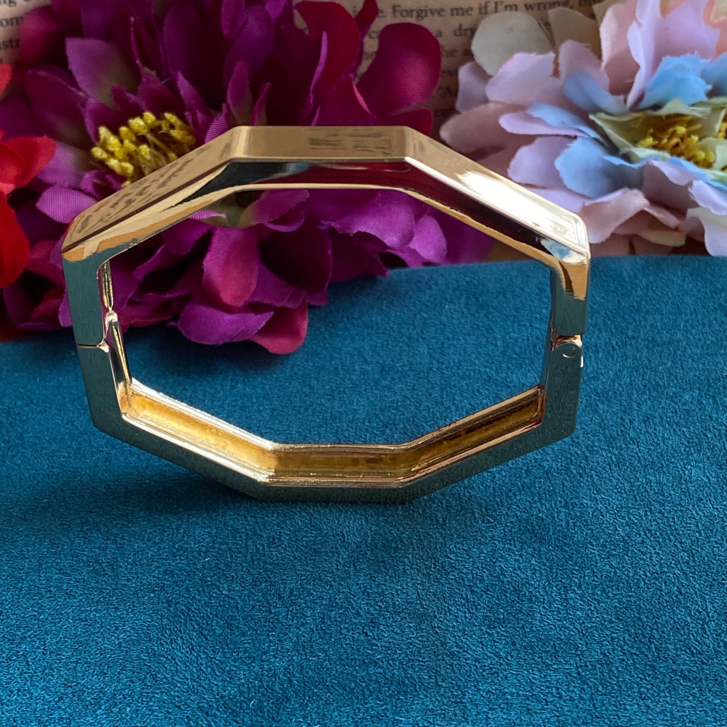 Octagon hinge bracelet