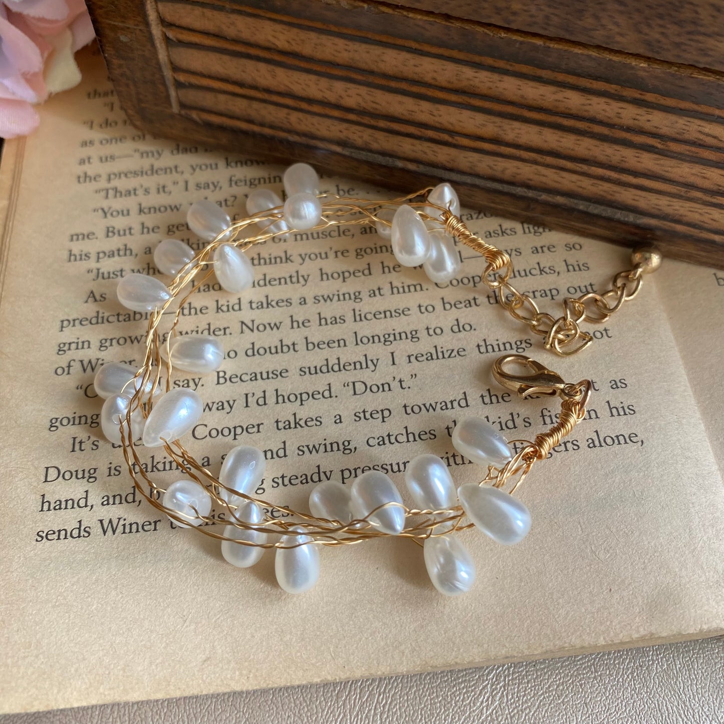 Pearl drop bracelet