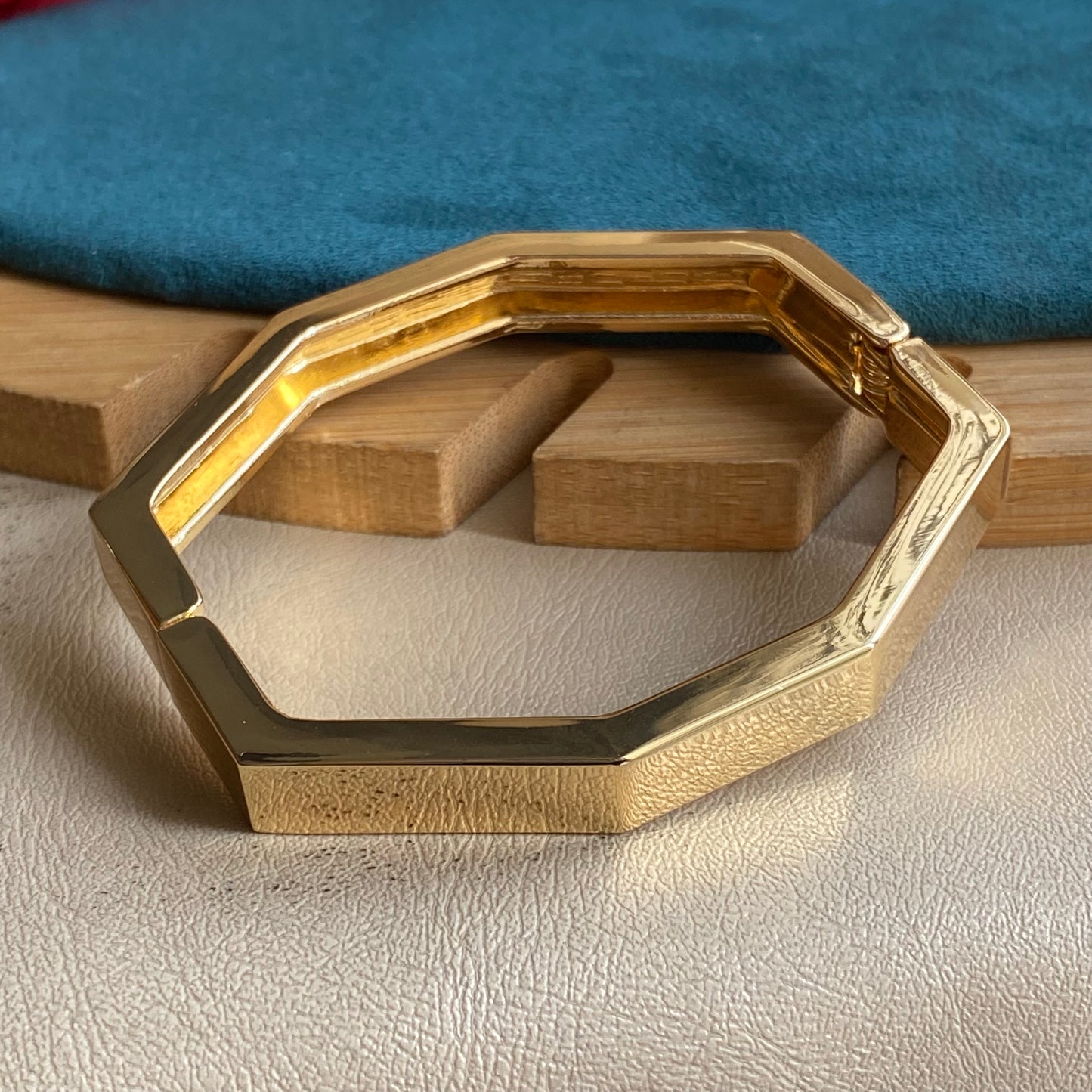 Octagon hinge bracelet