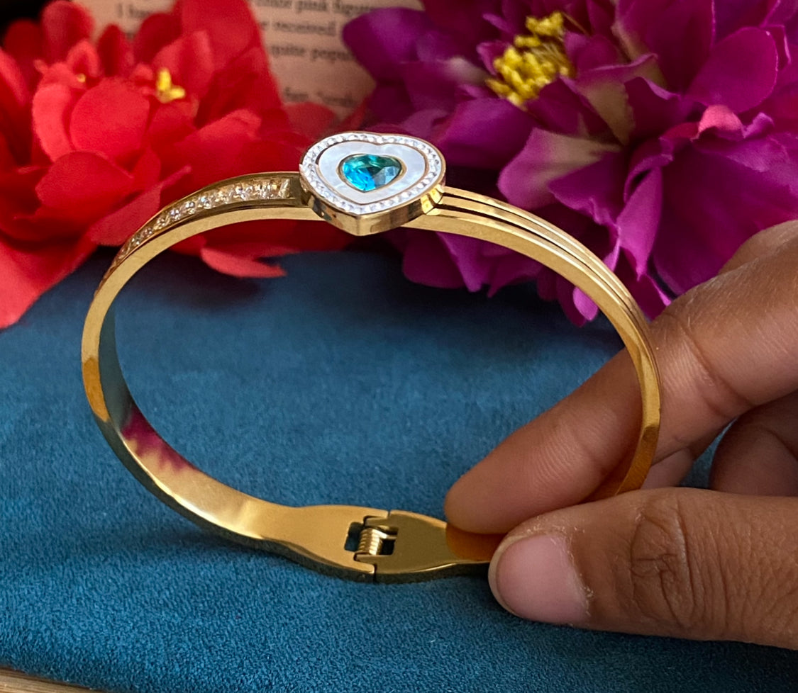 Aqua Heart bangle