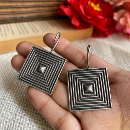 Brass square antique studs