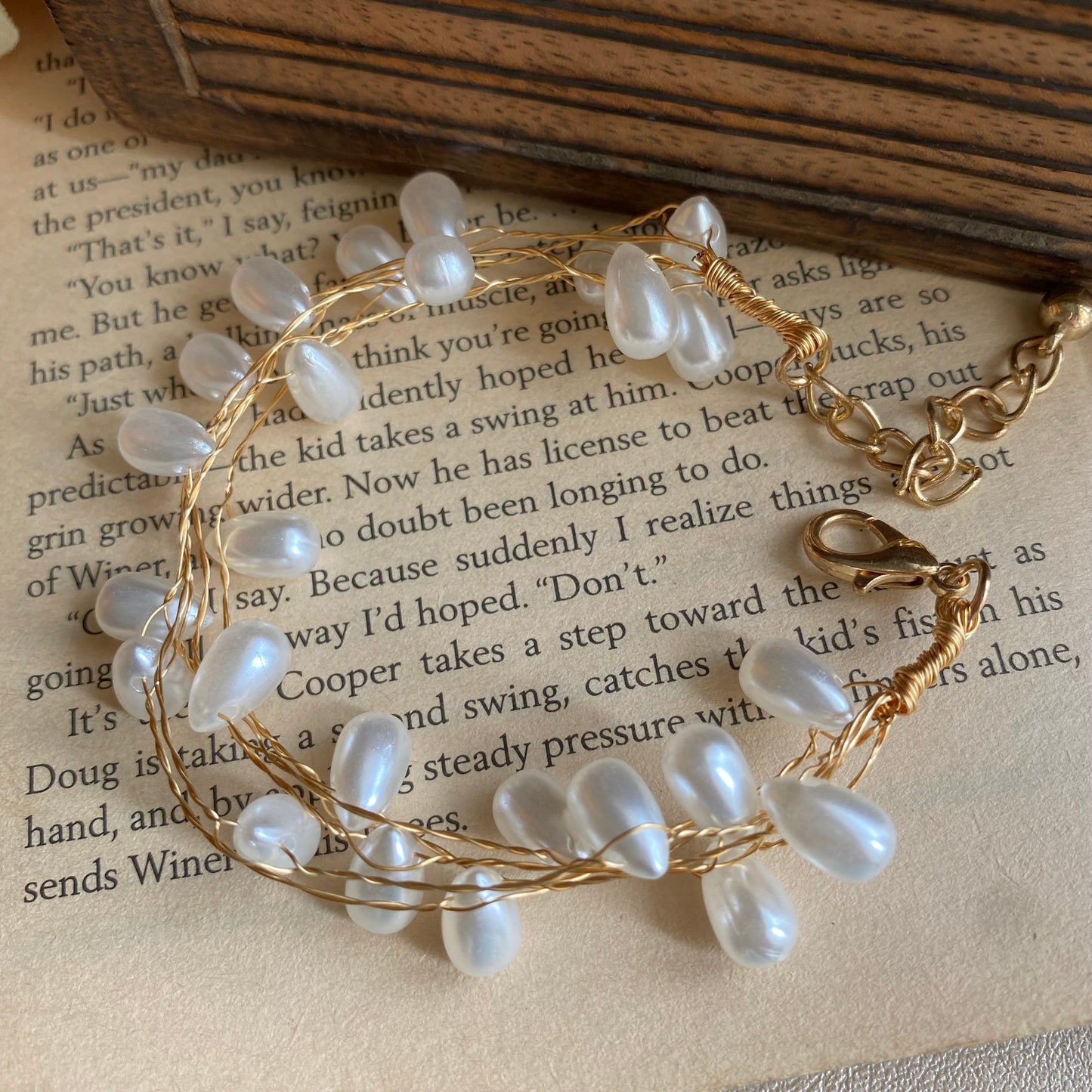 Pearl drop bracelet