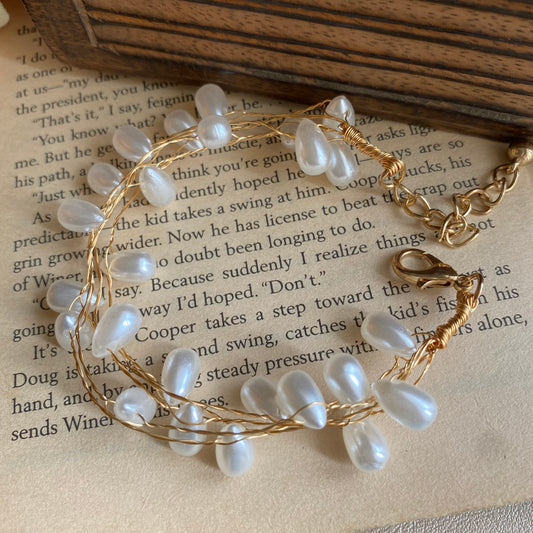 Pearl drop bracelet