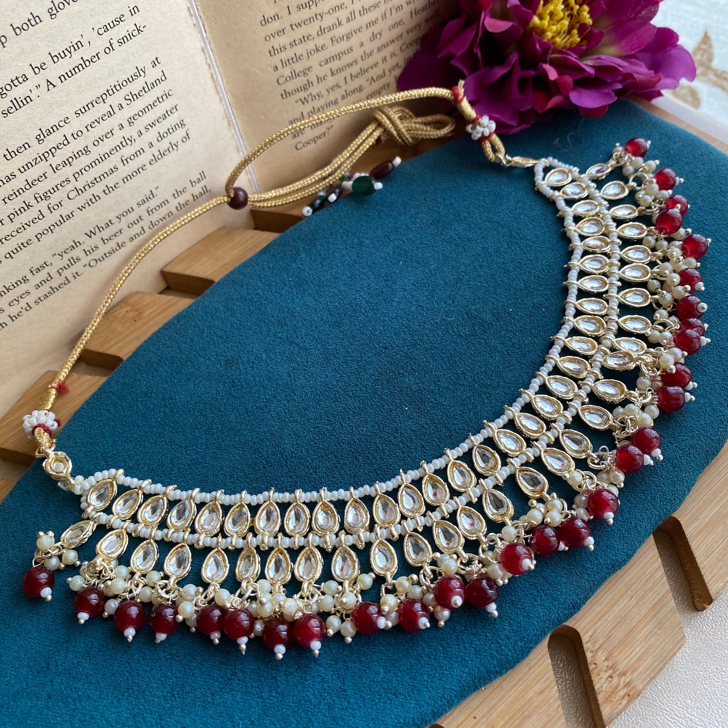 Yamini choker maroon