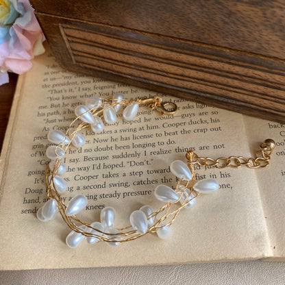 Pearl drop bracelet