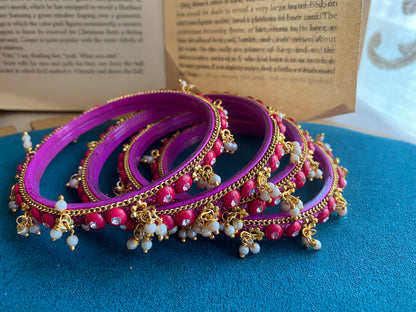 Bindu bangles (pink)