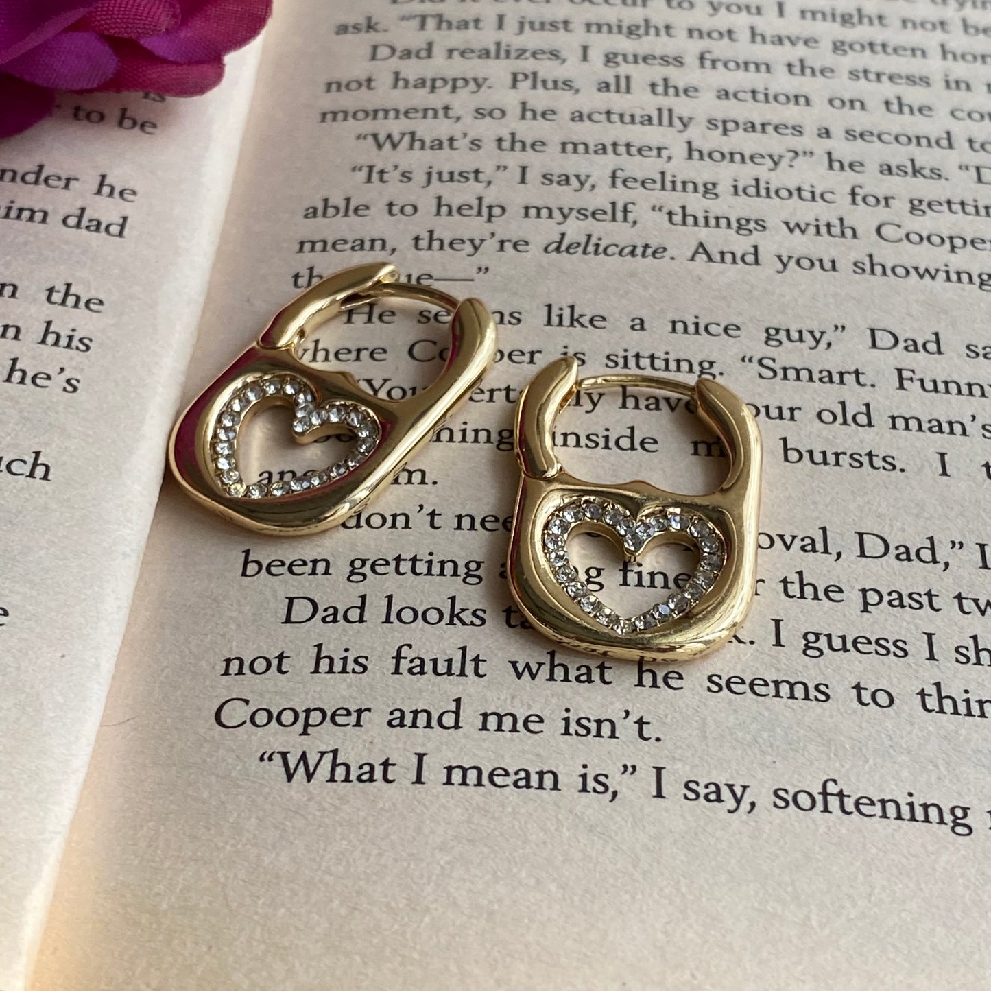 Heart lock Studs