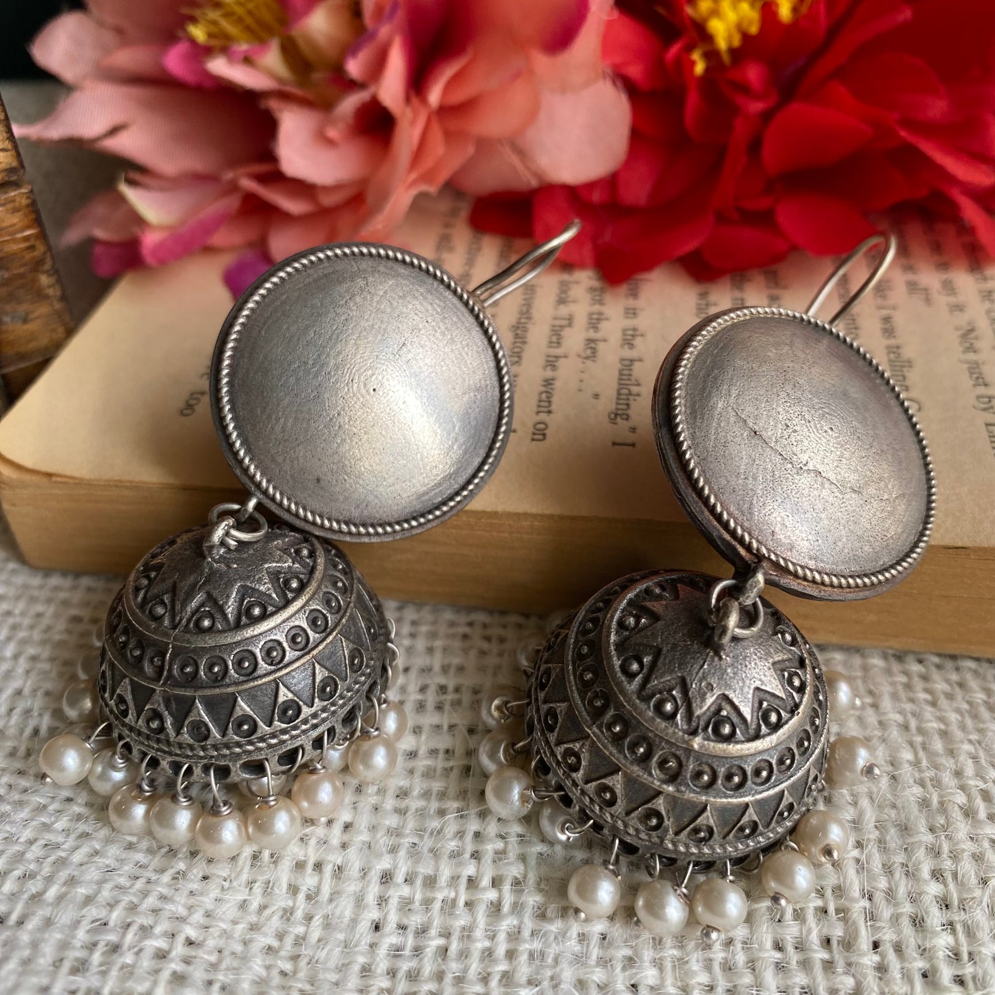 Piu Silver jhumka