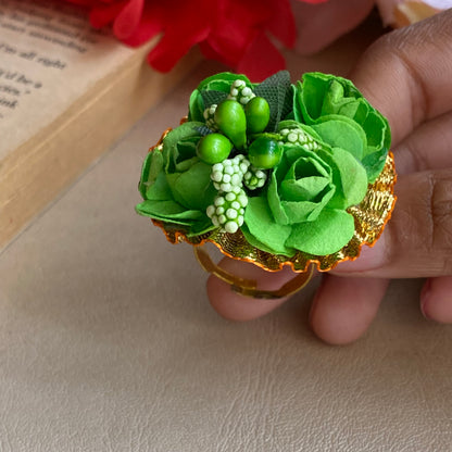 Handmade flower rings