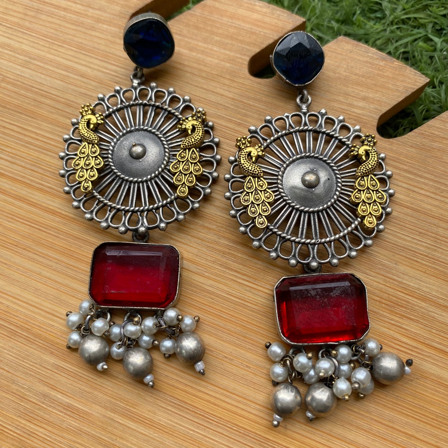 Netra brass earring