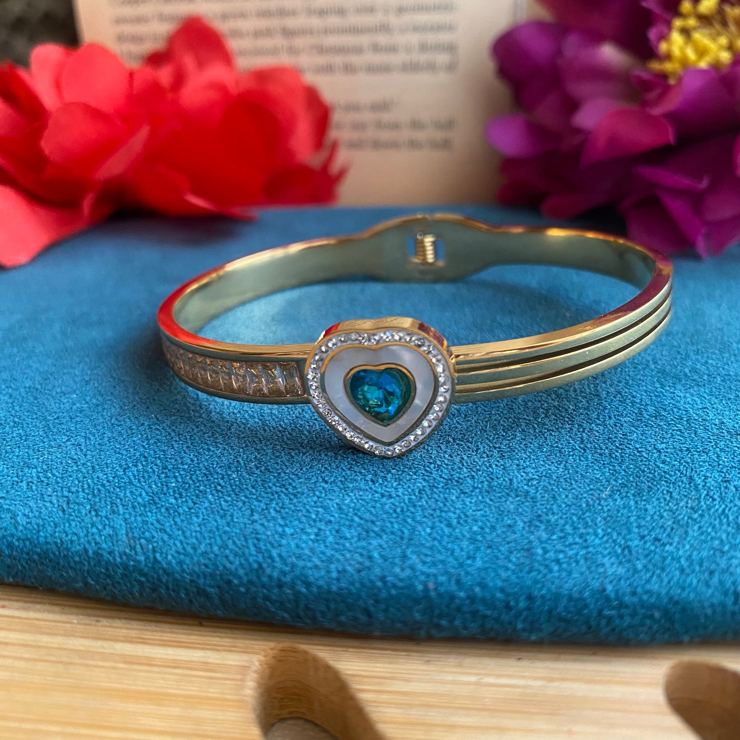 Aqua Heart bangle