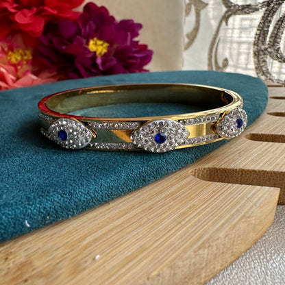 Premium Bangle Swarovski Evil Eye