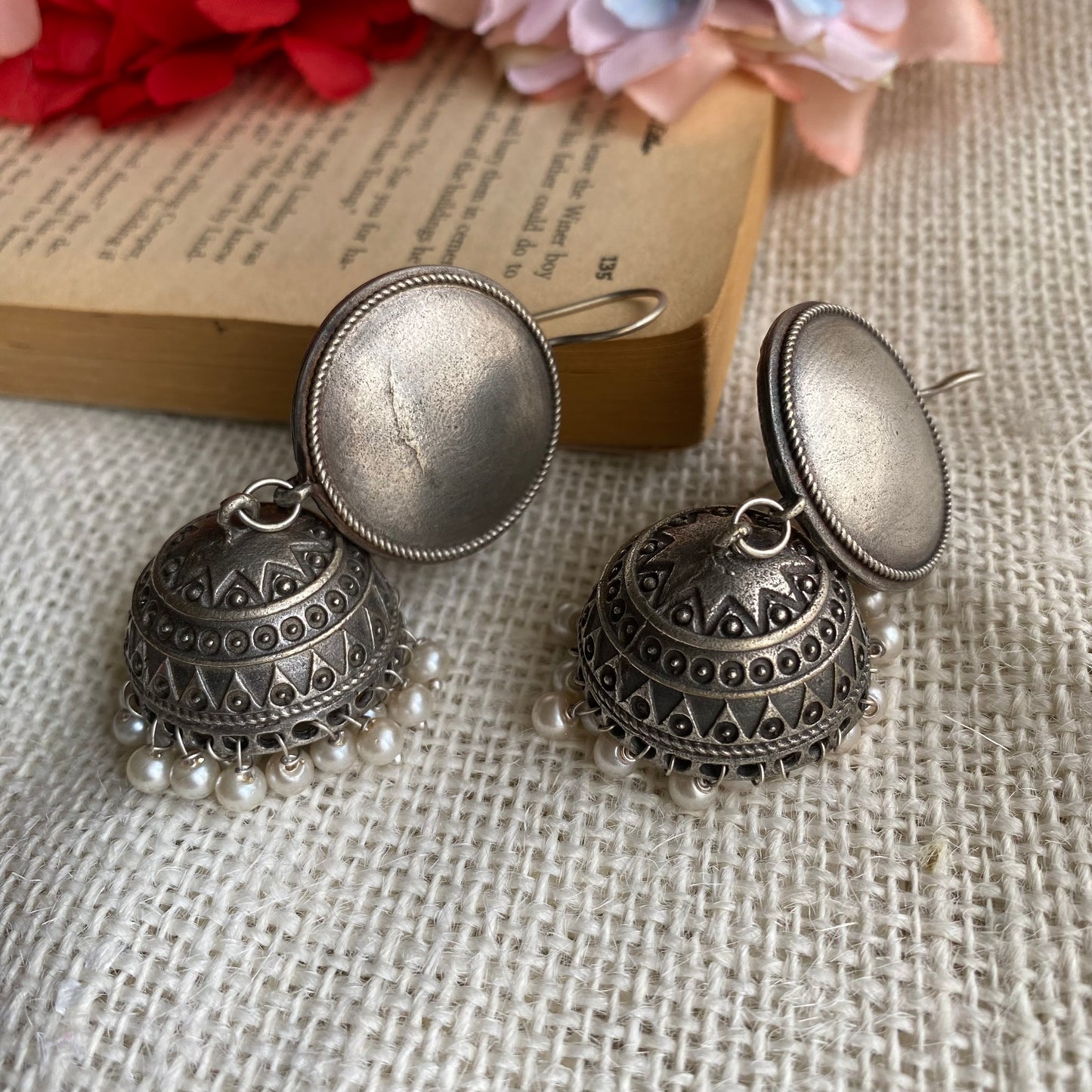 Piu Silver jhumka