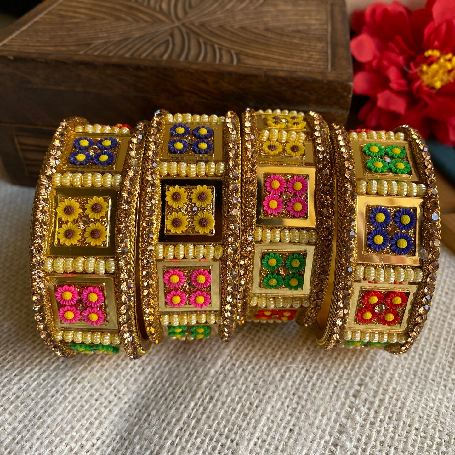 Multi flower bangle