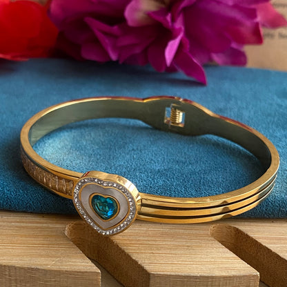 Aqua Heart bangle