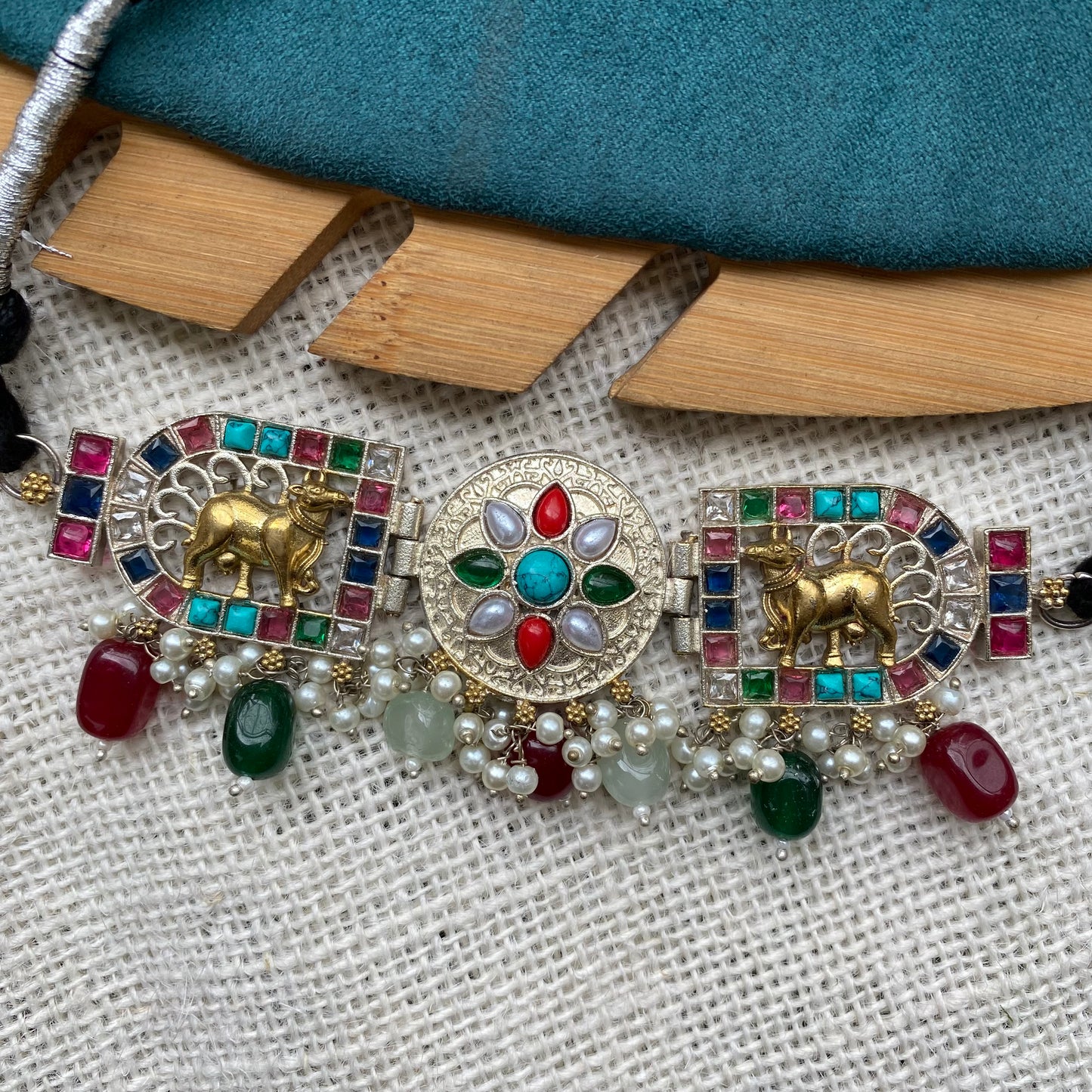 Multi Nandi choker set