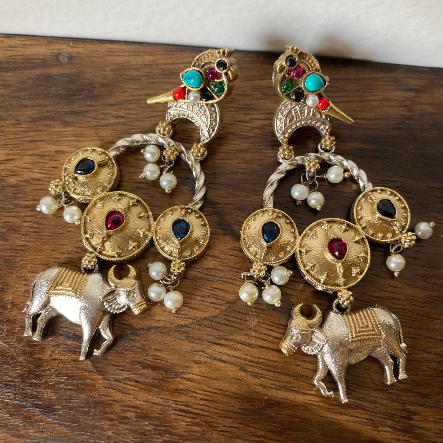 Silver Nandi earrings