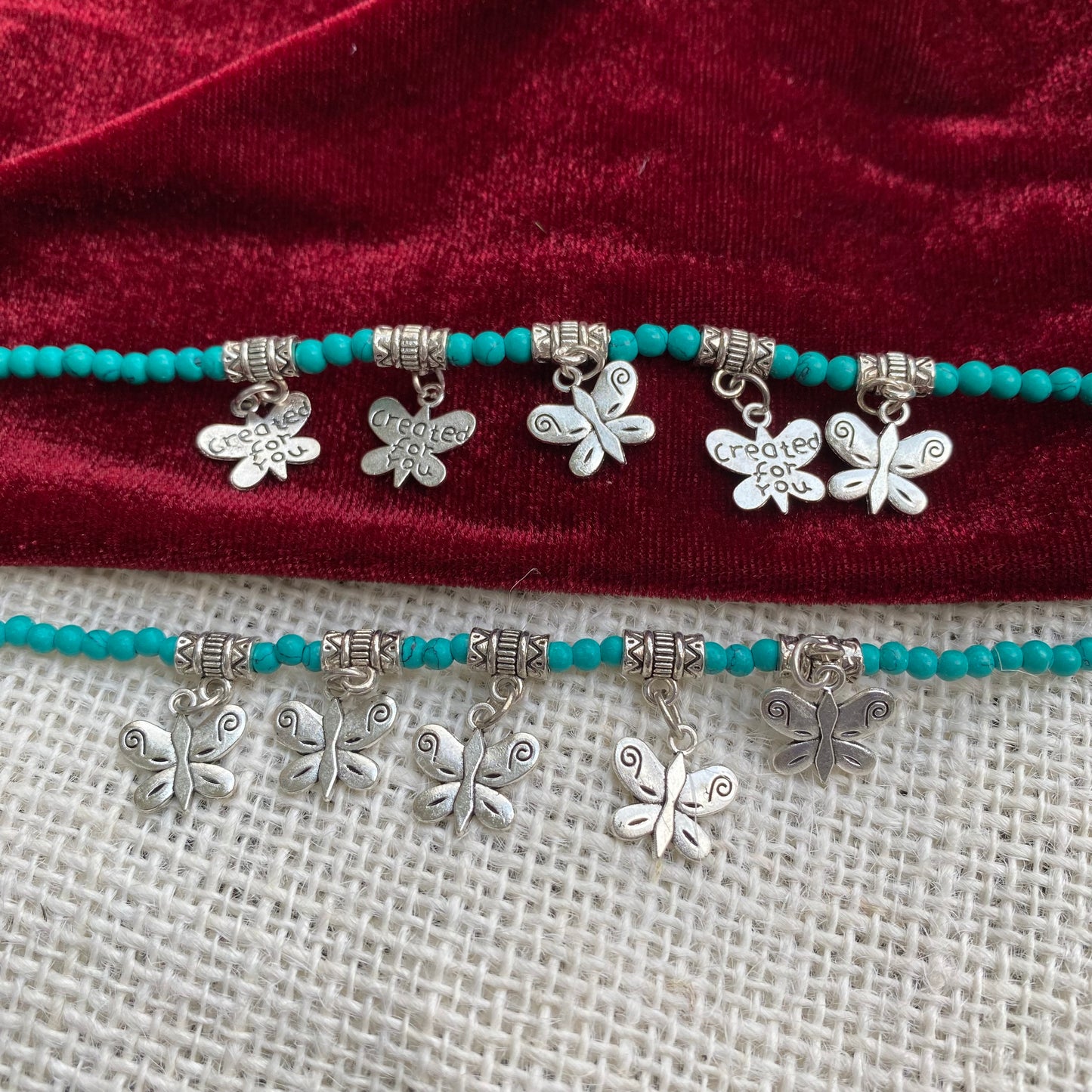 Butterfly anklet