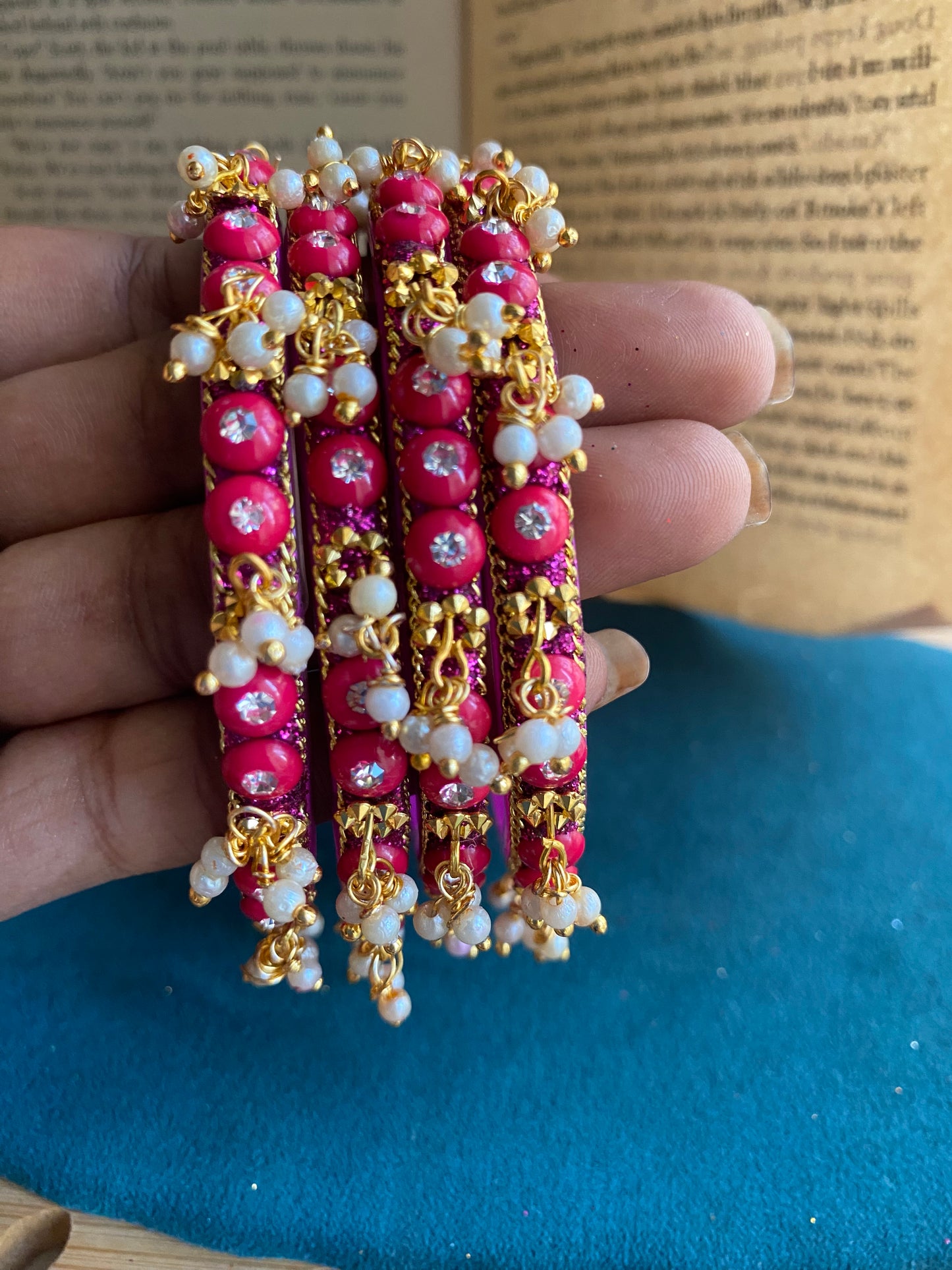 Bindu bangles (pink)