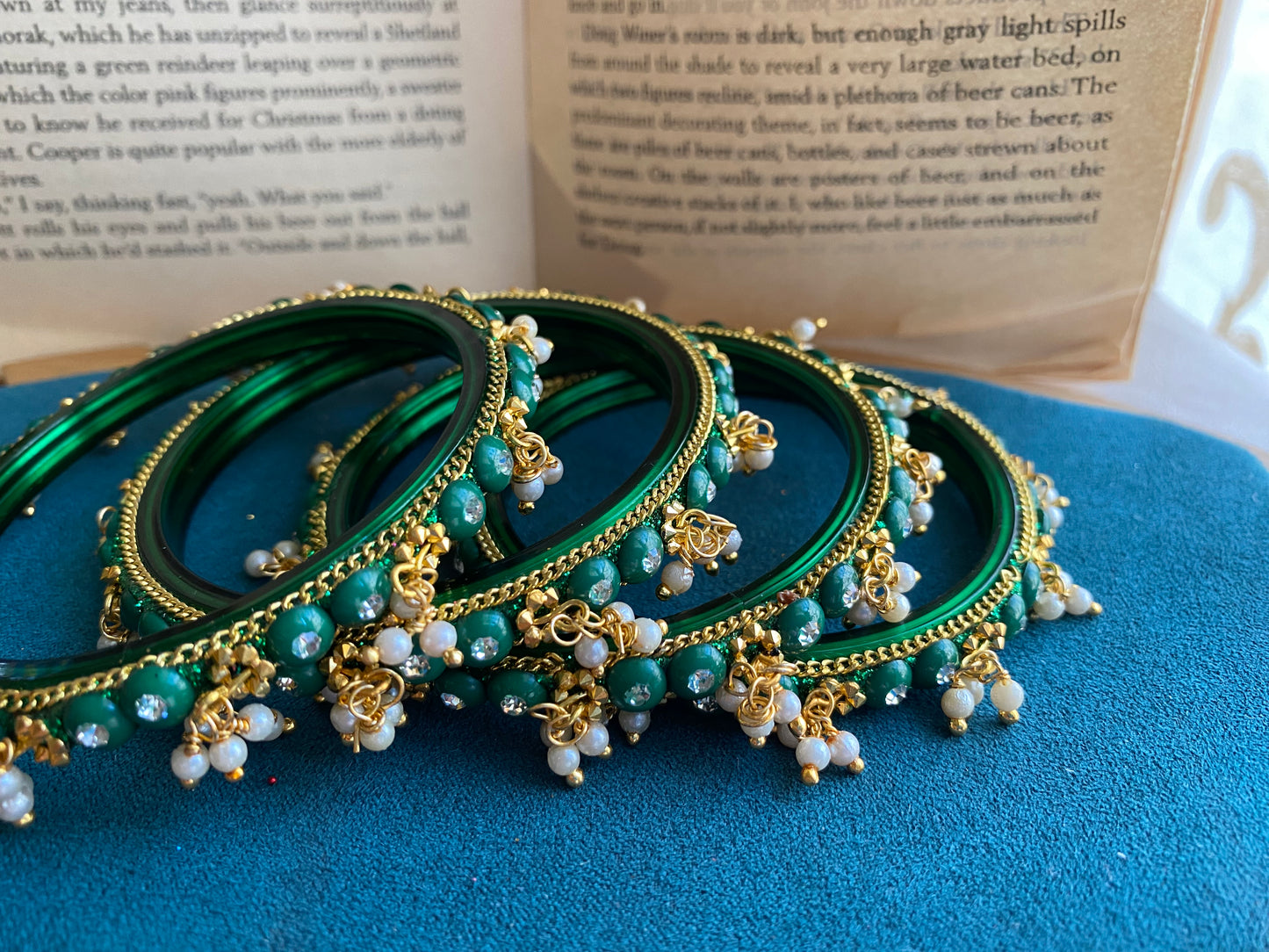 Bindu bangles (green)