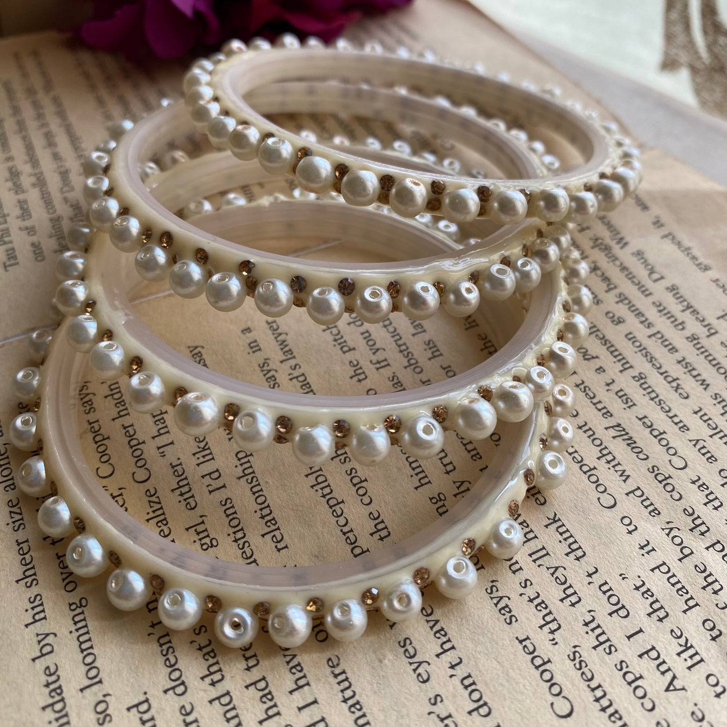 3D Pearl bangles