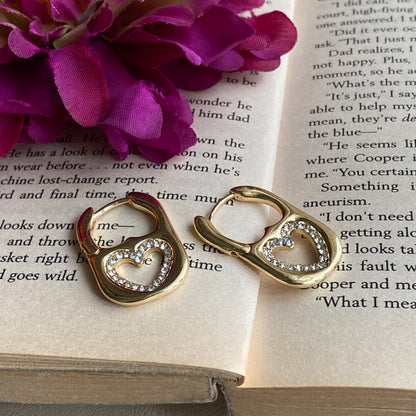 Heart lock Studs