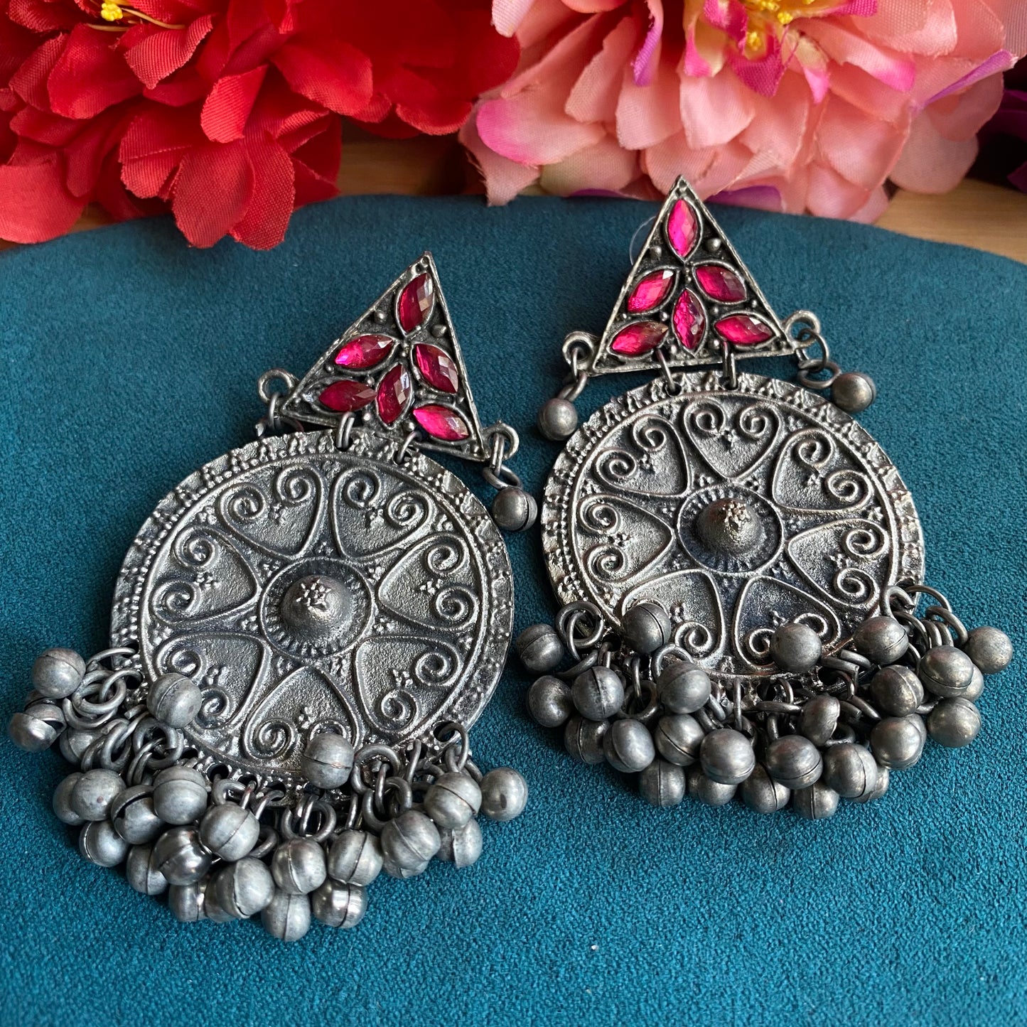 Anisha oxidised earrings