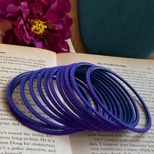 Purple Velvet bangles