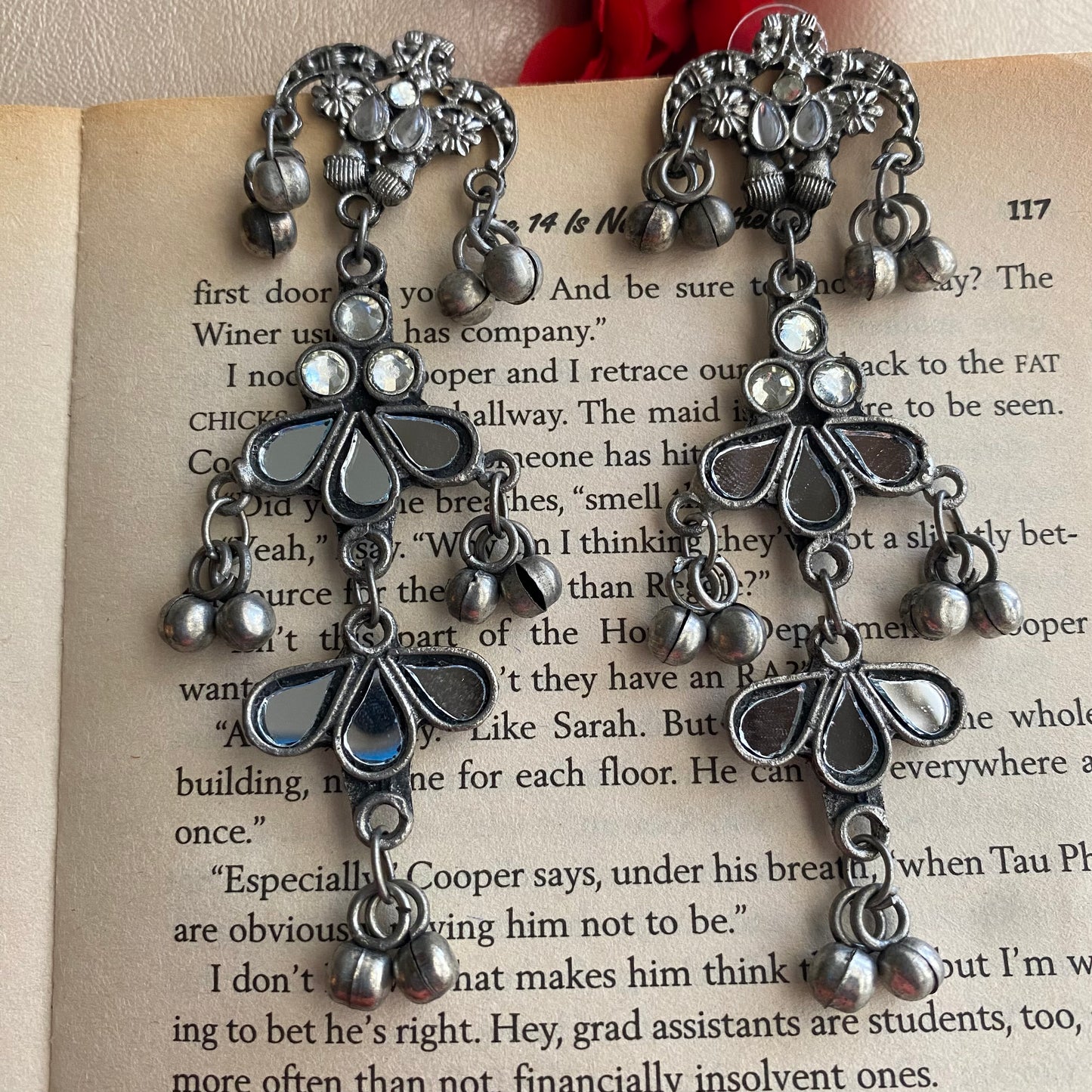 Ziya silver earrings