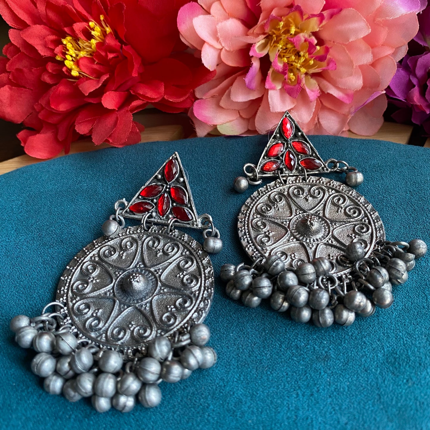 Anisha oxidised earrings