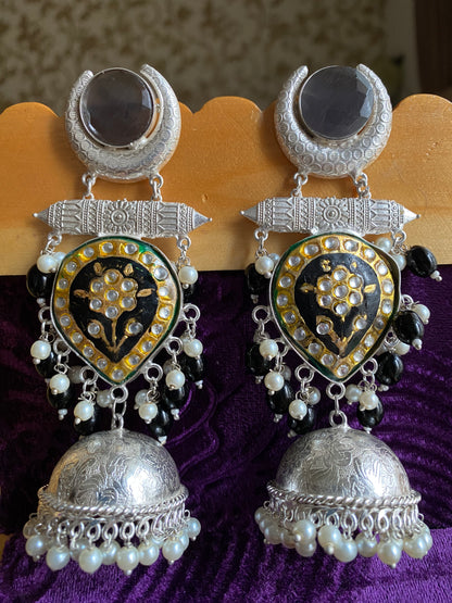 Meena & Kundan fusion Jhumka