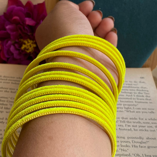 Neon Velvet bangles