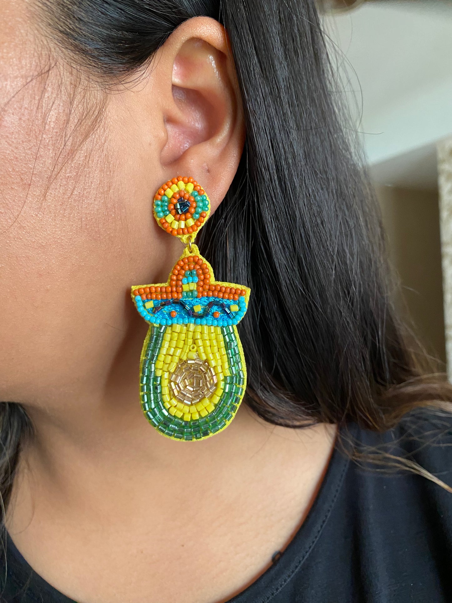 Multi Beaded earrings