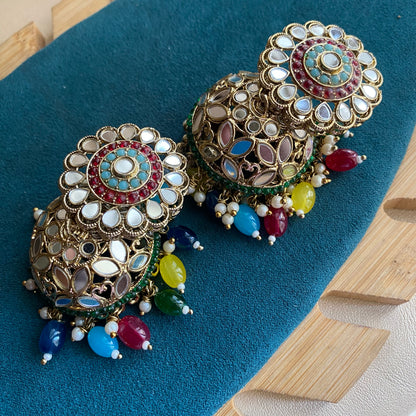 Karishma mirror jhumkas