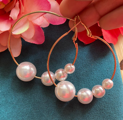 Pearl hoops