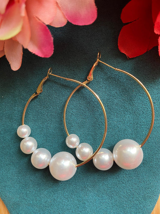 Pearl hoops