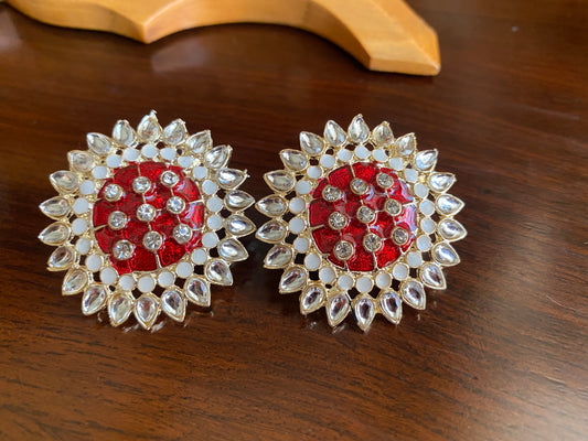 Kundan studs with AD stones