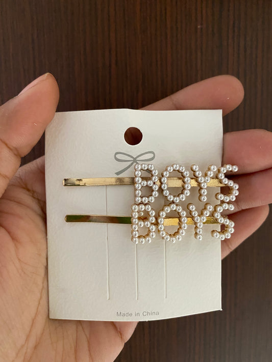 Boys Pearl Clips