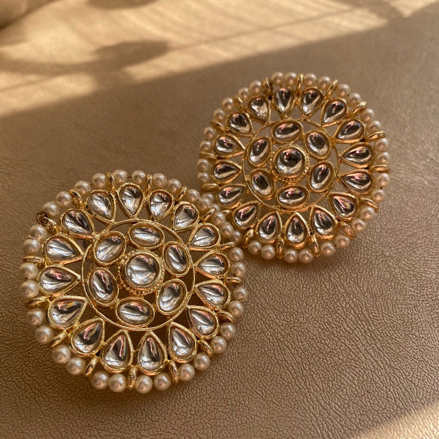 Classic Kundan studs