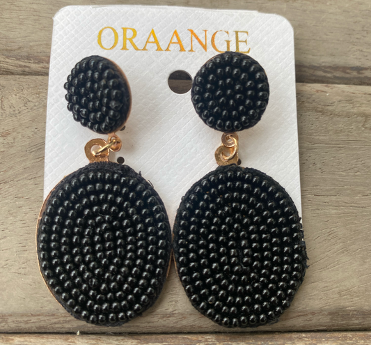 Oval beaded Earrings