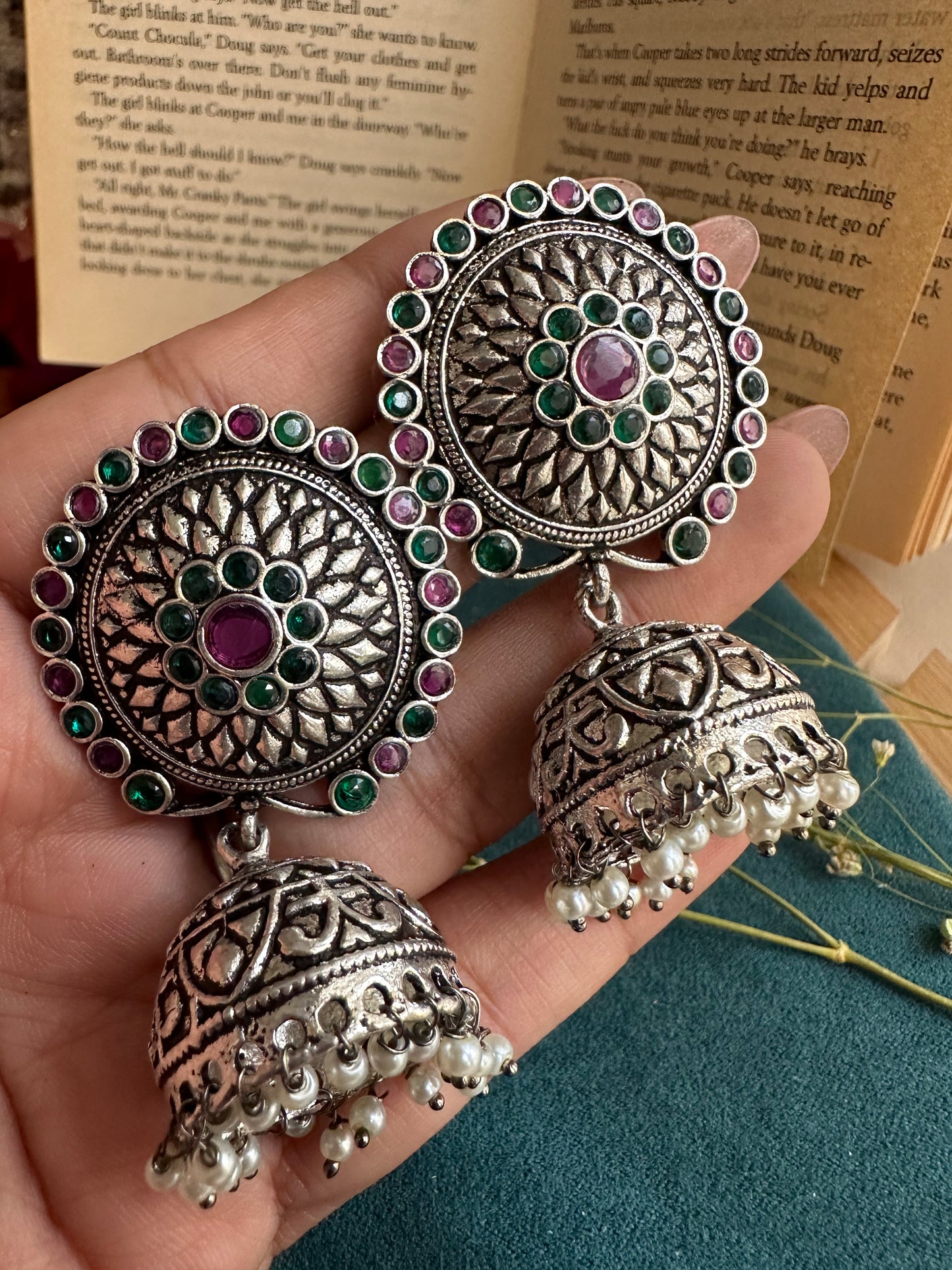 Oshin Dual Jhumkas